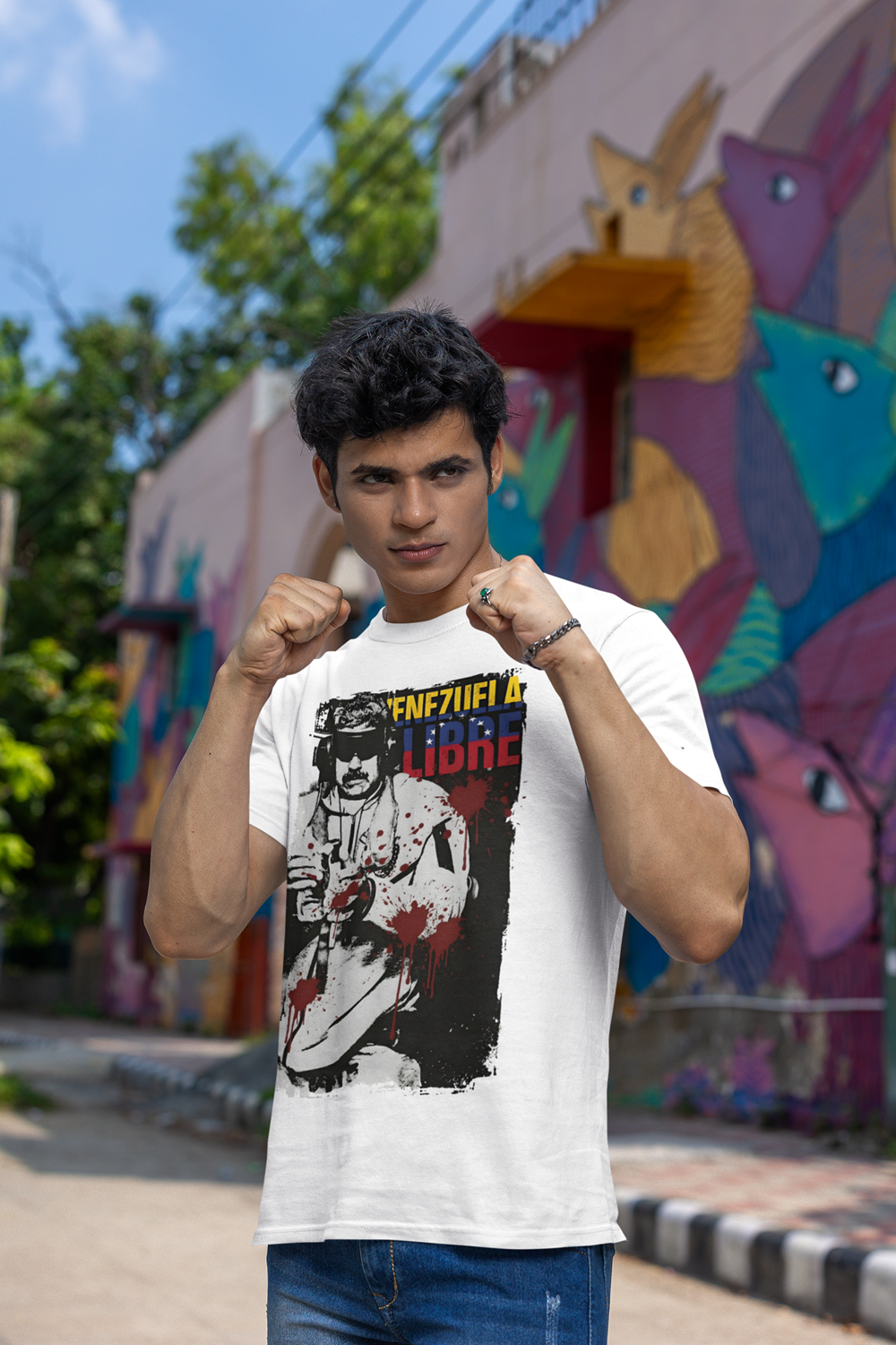 Venezuela Libre T-Shirt Menswear Tops - Statement Protest Tee for Venezuelans and Solidarity Supporters