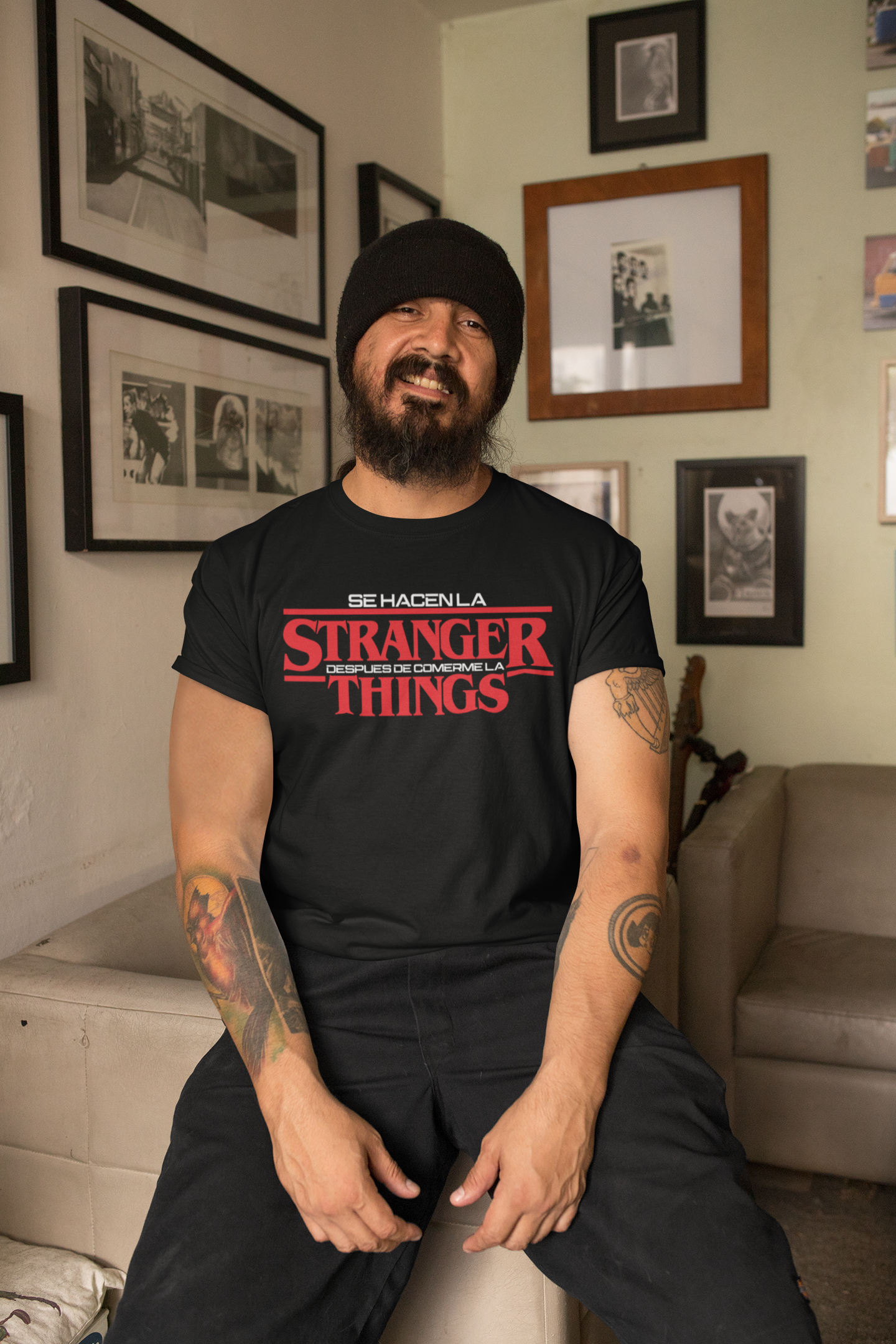 Stranger Things Spanish Funny T-Shirt for Men