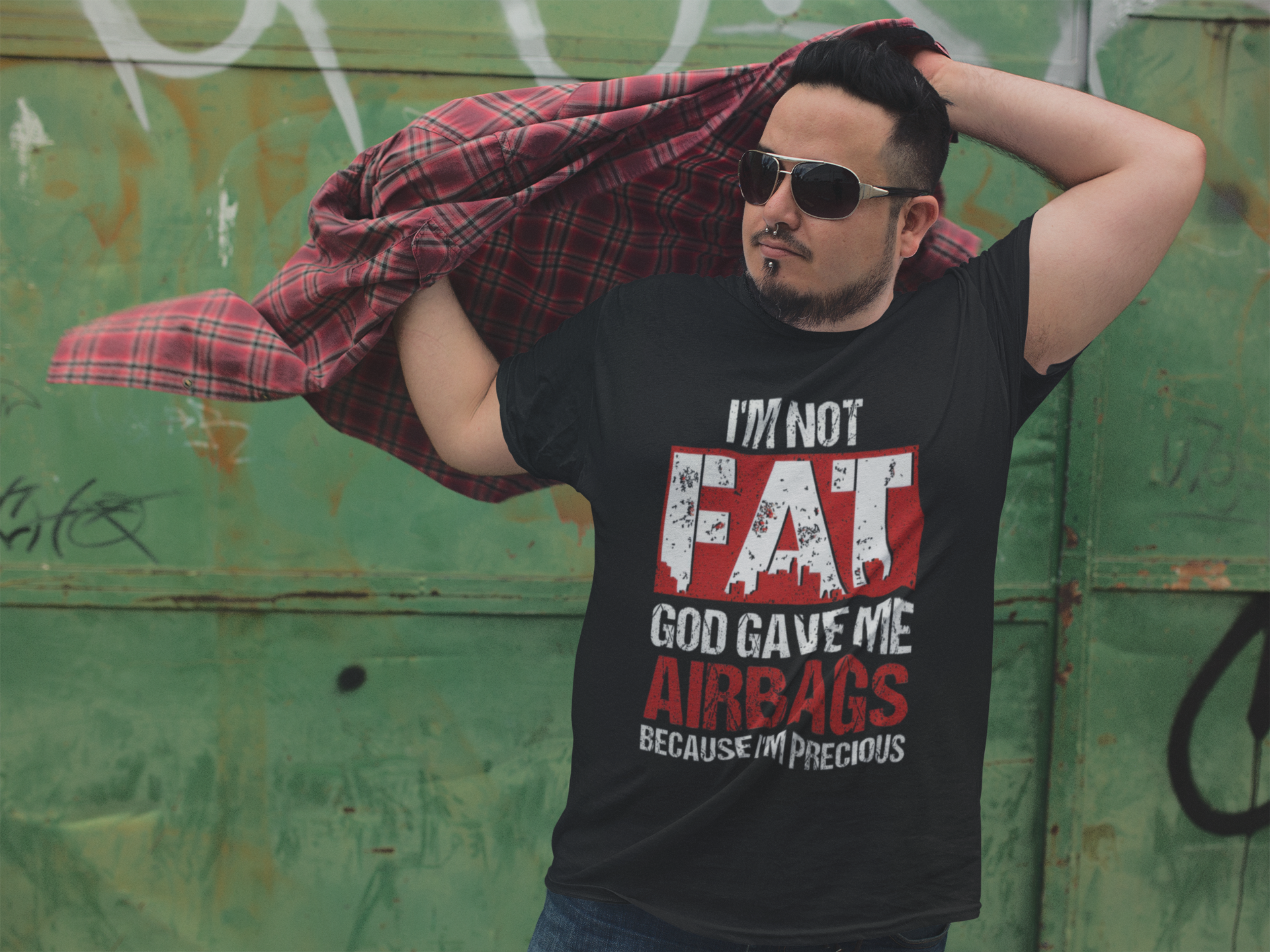 I´m not FAT - Funny T-Shirt for Men